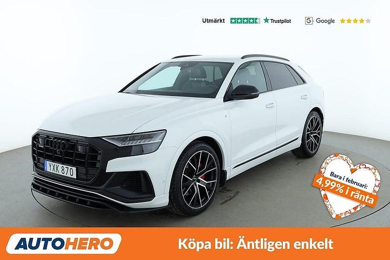 Vit Begagnad 2018 Audi Q8 S-Line SUV | 529 000 kr (Superpris) - Bild 1/4