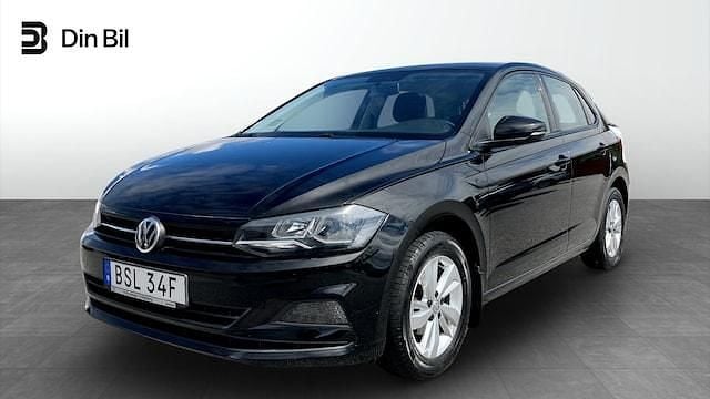 Svart (black) Begagnad 2019 VW Polo Sedan | 129 900 kr - Bild 1/4