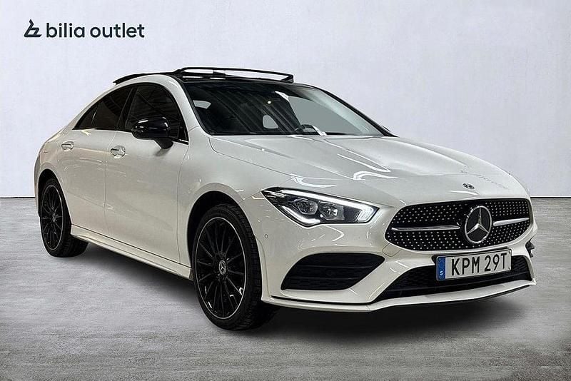 Begagnad Mercedes CLA250e AMG 160 HK (117 kW) 2022 Vit Sedan