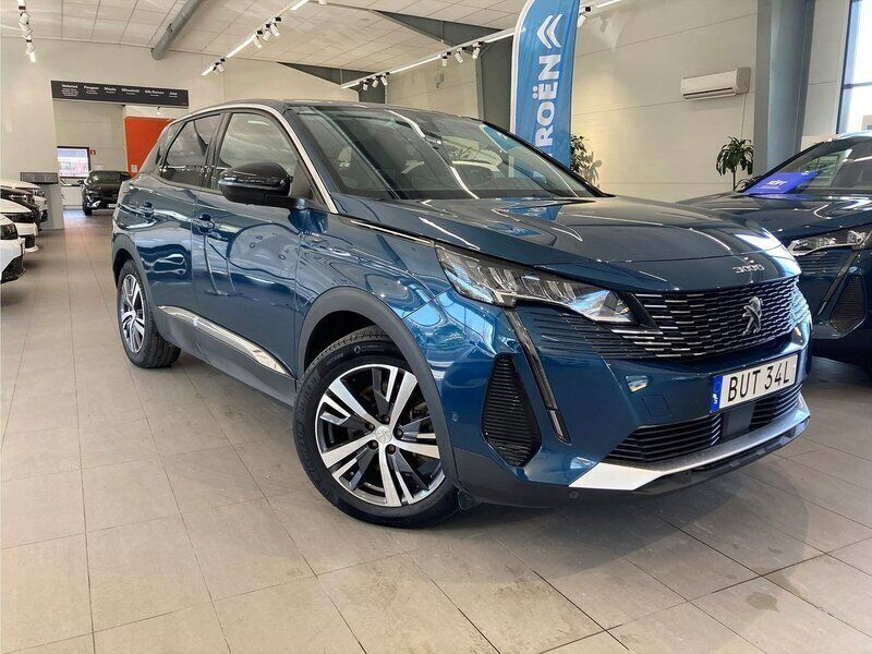 Blå Begagnad 2022 Peugeot 3008 Allure SUV | 269 900 kr (Marknadspris) - Bild 1/4