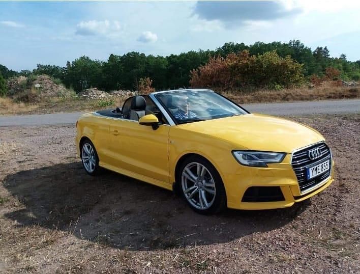 Gul Begagnad 2017 Audi A3 Cabriolet S-Line Cab | 260 000 kr (Lite dyr) - Bild 1/4