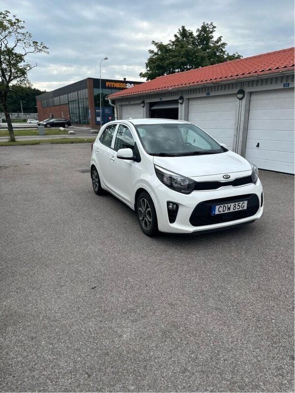 Vit Begagnad 2019 Kia Picanto Halvkombi | 89 990 kr (Bra pris) - Bild 1/4