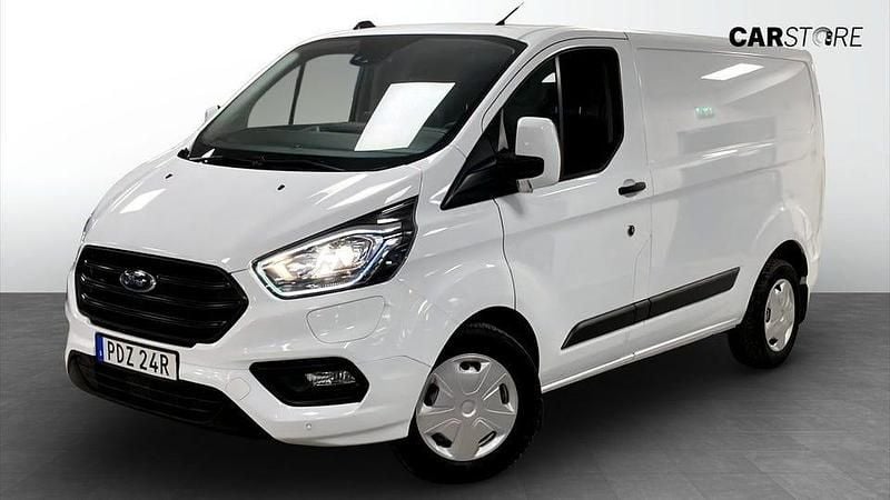 Vit Begagnad 2022 Ford Transit Custom Pickup | 229 900 kr (Bra pris) - Bild 1/4