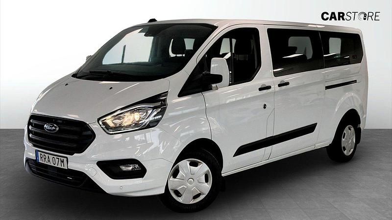 Vit (white) Begagnad 2023 Ford Transit Custom Kombi | 369 900 kr (Bra pris) - Bild 1/4