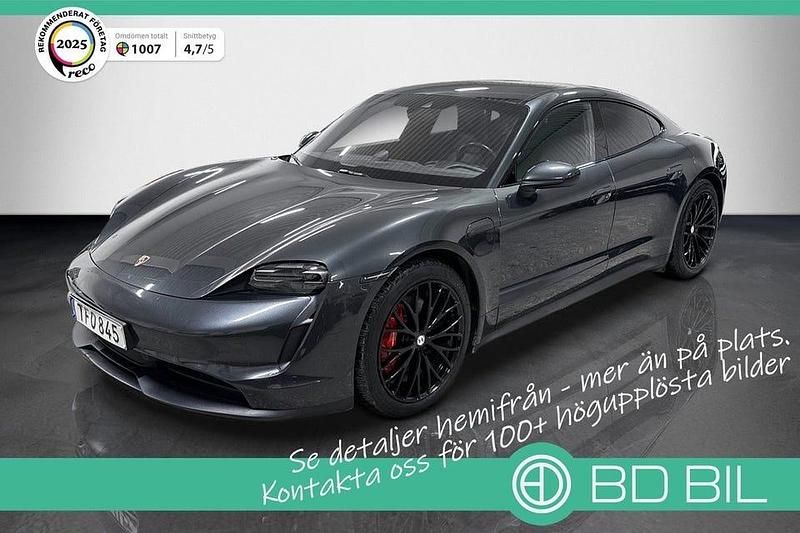 Begagnad Porsche Taycan 4S 360 kW (490 HK) 2020 Mörkgrå Sedan