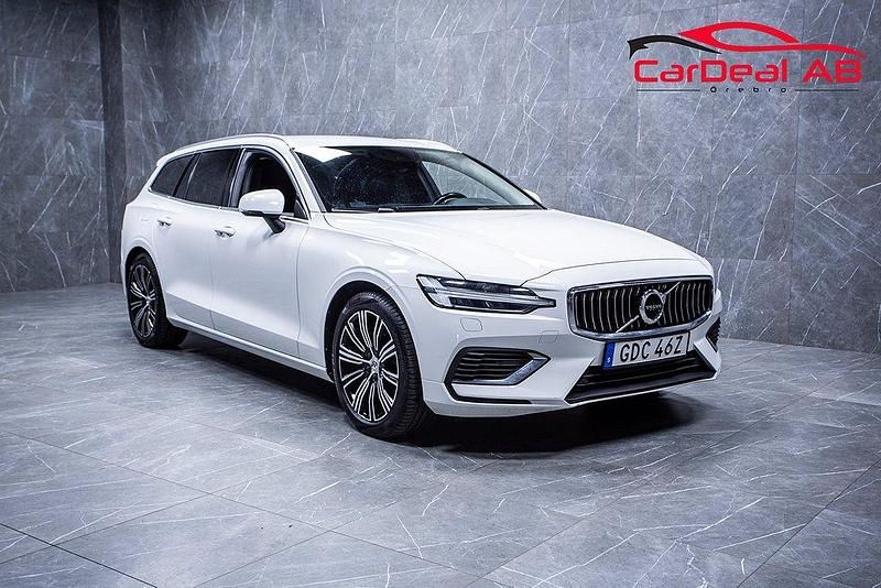 Vit Begagnad 2022 Volvo V60 Inscription Kombi | 269 800 kr (Bra pris) - Bild 1/4