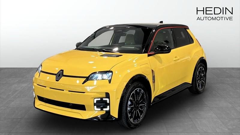 Gul (yellow) Ny 2025 Renault R5 Iconic Halvkombi | 384 900 kr (Superpris) - Bild 1/4