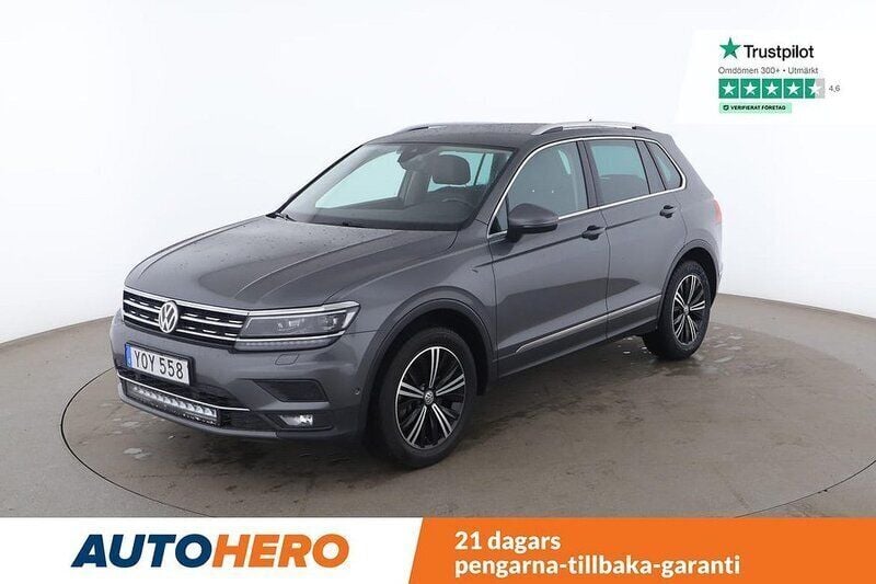 Silver Begagnad 2017 VW Tiguan GT SUV | 249 000 kr (Marknadspris) - Bild 1/4