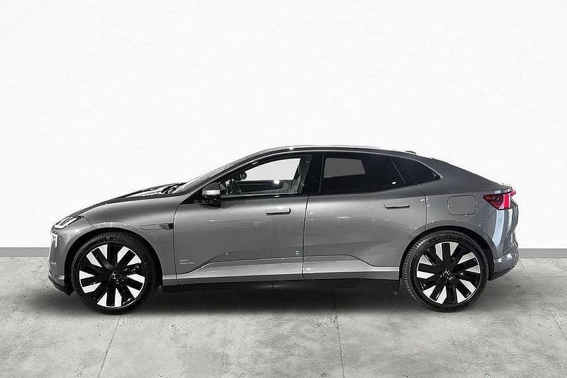 Mörkgrå Begagnad 2024 Polestar 4 Long Range Single Motor SUV | 619 900 kr (Marknadspris) - Bild 1/3