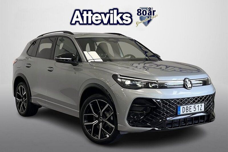 Silver Ny 2025 VW Tiguan R-line SUV | 673 400 kr - Bild 1/4