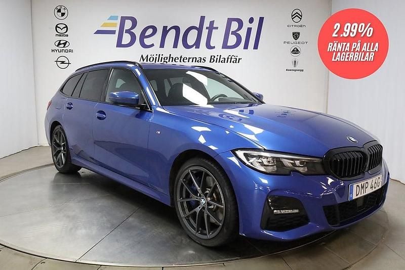 Begagnad BMW 330e M Sport 292 HK (214 kW) 2020 Portimao blå metallic Kombi