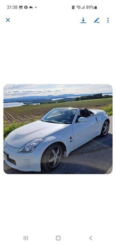 Vit Begagnad 2007 Nissan 350Z Cab | 129 000 kr (Bra pris) - Bild 1/4