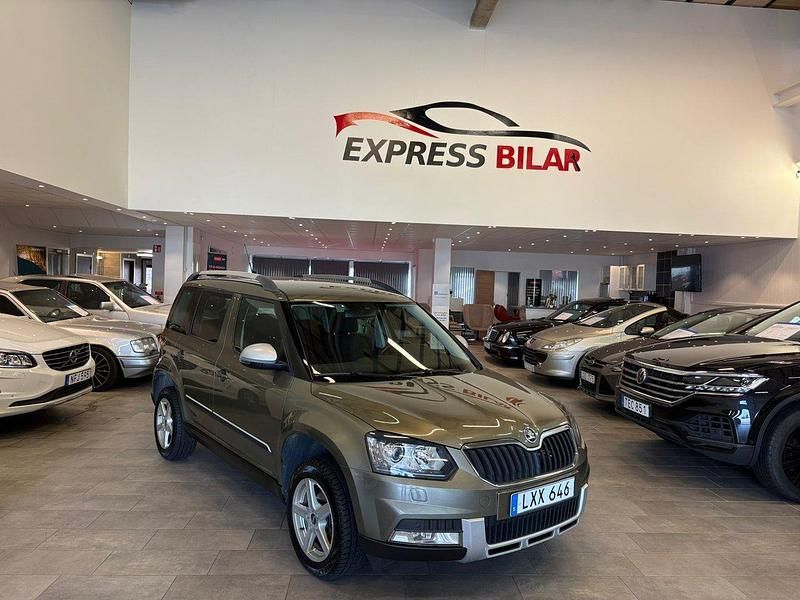 Grön Begagnad 2014 Skoda Yeti Outdoor Business Line SUV | 79 000 kr (Marknadspris) - Bild 1/4