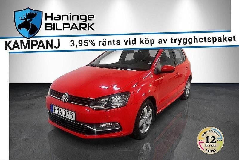 Röd Begagnad 2015 VW Polo Halvkombi | 99 995 kr (Marknadspris) - Bild 1/4