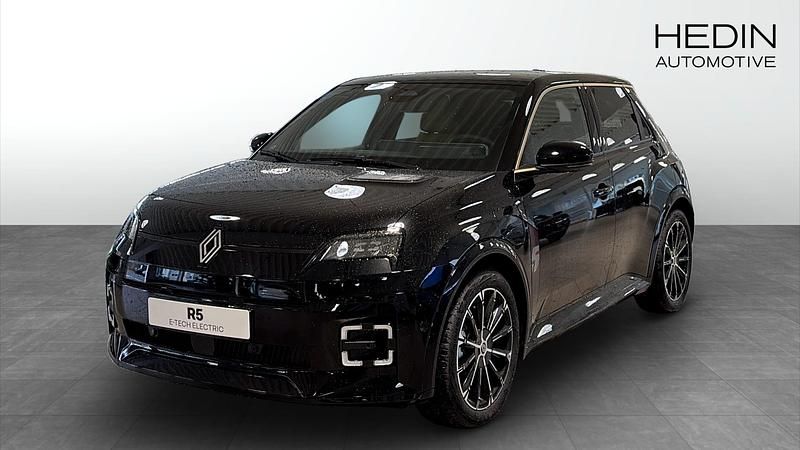 Svart (black) Begagnad 2025 Renault R5 Iconic Halvkombi | 359 000 kr (Bra pris) - Bild 1/4