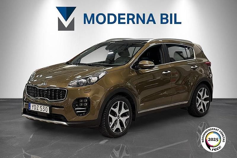 Begagnad Kia Sportage GT-Line 185 HK (136 kW) 2016 Grön SUV