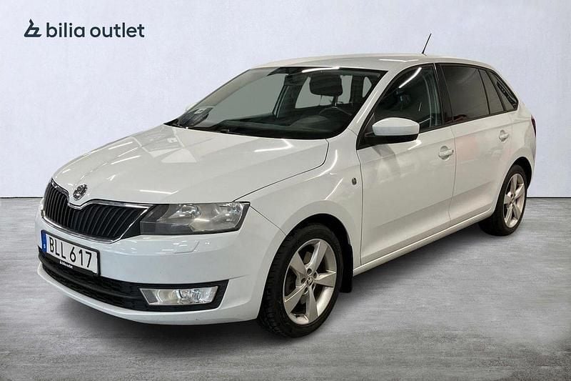 Vit Begagnad 2014 Skoda Rapid Elegance Halvkombi | 75 000 kr (Superpris) - Bild 1/4