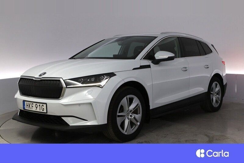 Vit Begagnad 2021 Skoda Enyaq iV SUV | 335 900 kr (Lite dyr) - Bild 1/4