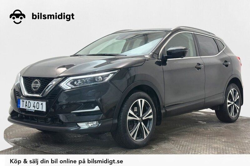 Svart Begagnad 2018 Nissan Qashqai Tekna SUV | 164 500 kr (Marknadspris) - Bild 1/3