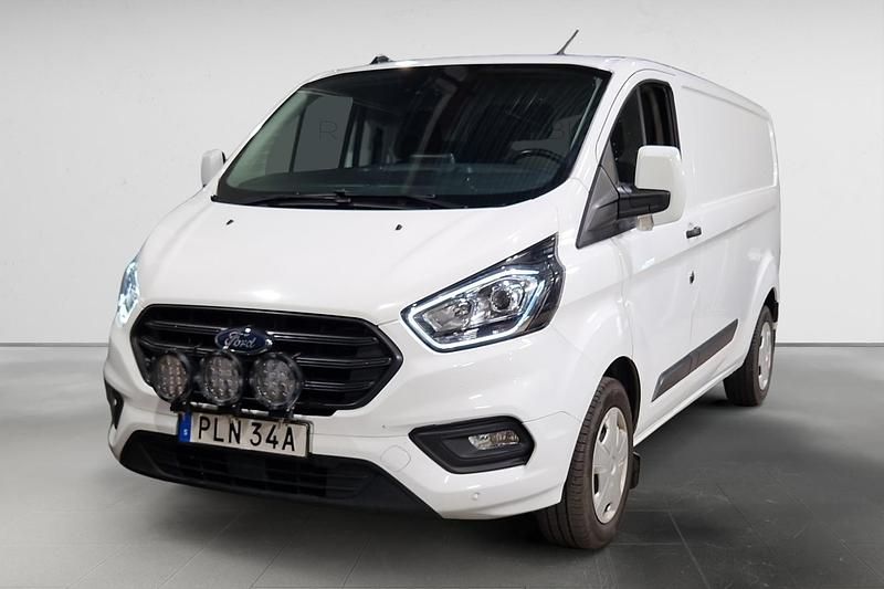 Vit Begagnad 2022 Ford Transit Custom Pickup | 259 900 kr (Marknadspris) - Bild 1/3