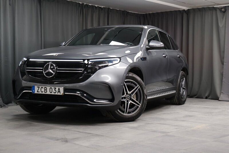 Grå Begagnad 2019 Mercedes EQC400 Premium SUV | 449 000 kr (Lite dyr) - Bild 1/3