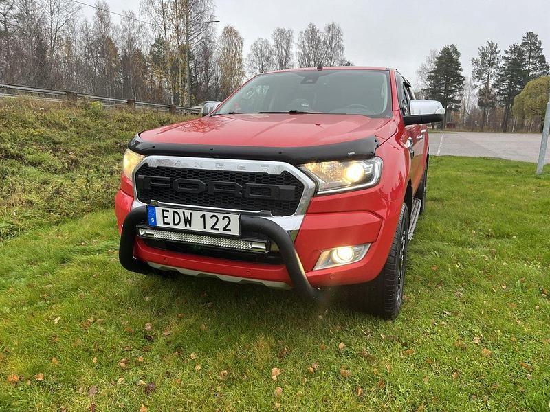 Röd Begagnad 2018 Ford Ranger Pickup | 220 000 kr (Superpris) - Bild 1/4