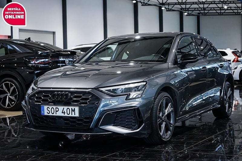 Begagnad Audi A3 Sportback e-tron S-Line 150 HK (110 kW) 2023 Grå Halvkombi