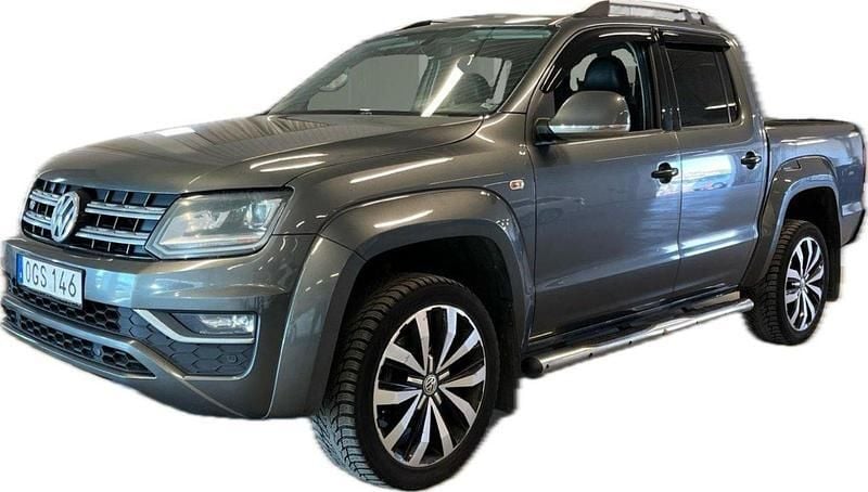 Vit (grå metallic) Begagnad 2017 VW Amarok Pickup | 143 000 kr - Bild 1/4