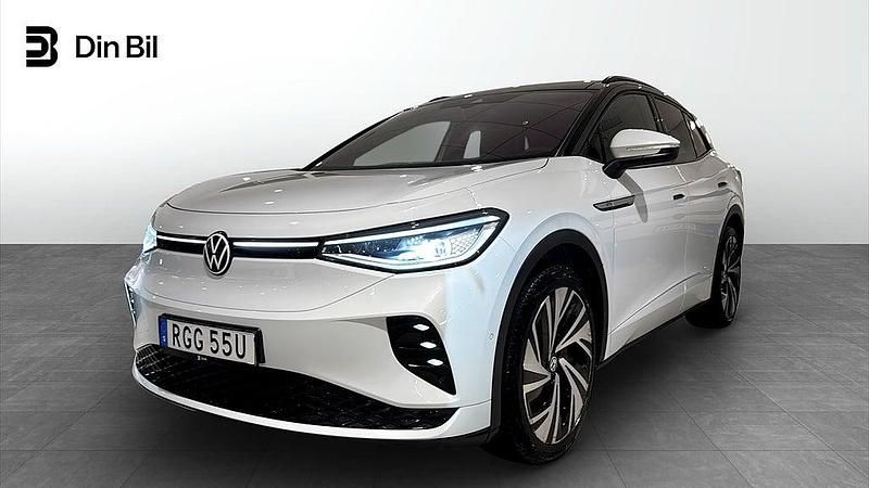 Vit Begagnad 2022 VW ID.4 GTX SUV | 384 900 kr (Marknadspris) - Bild 1/4