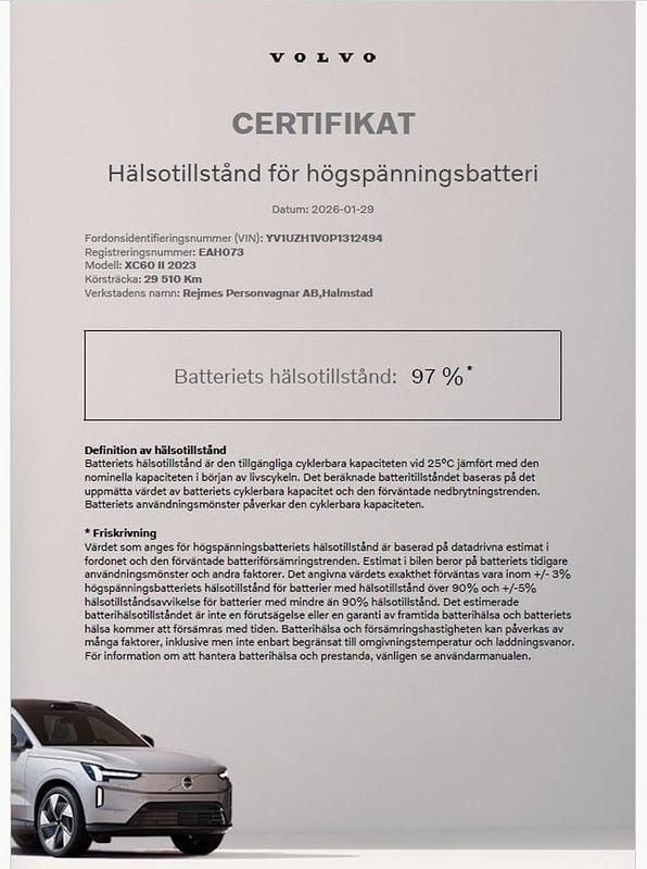 Begagnad Volvo XC60 Core 355 HK (261 kW) 2023 Blå SUV