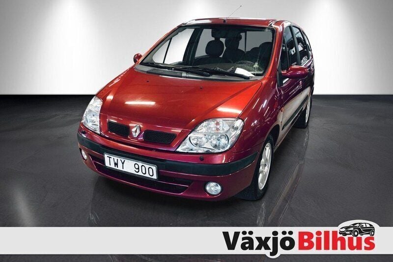 Mörkröd Begagnad 2002 Renault Scénic Expression Minibuss | 23 900 kr (Lite dyr) - Bild 1/4