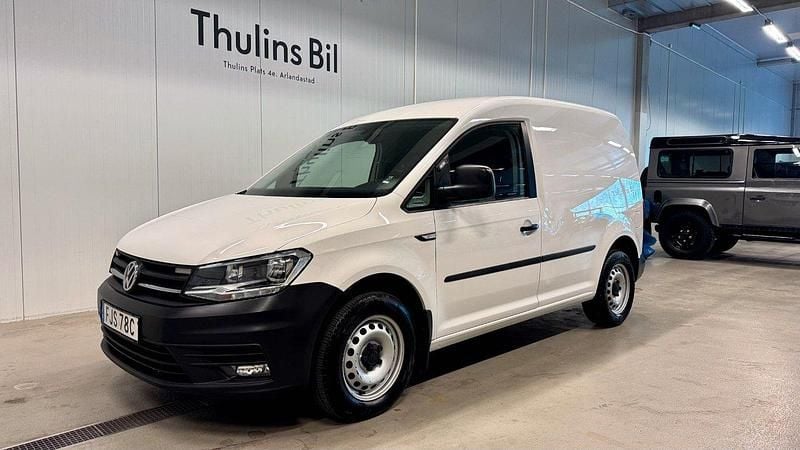 Vit (candyvit) Begagnad 2020 VW Caddy Minibuss | 139 900 kr (Bra pris) - Bild 1/4