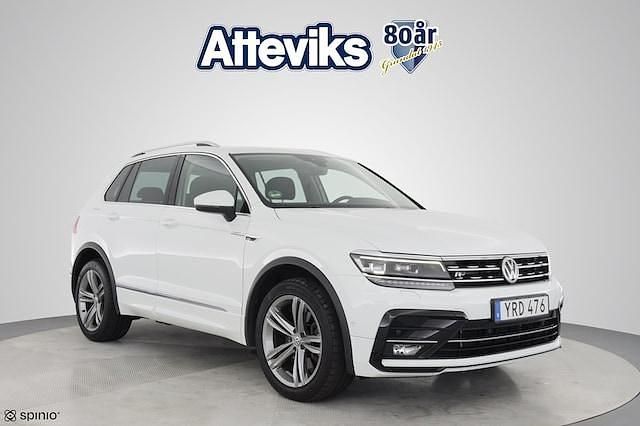 Vit Begagnad 2017 VW Tiguan Highline SUV | 249 900 kr (Marknadspris) - Bild 1/4