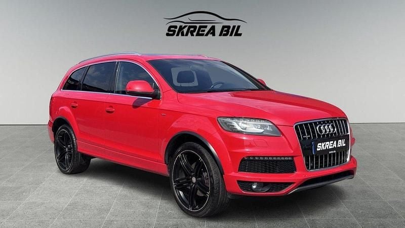 Röd Begagnad 2012 Audi Q7 S-Line SUV | 149 900 kr - Bild 1/4