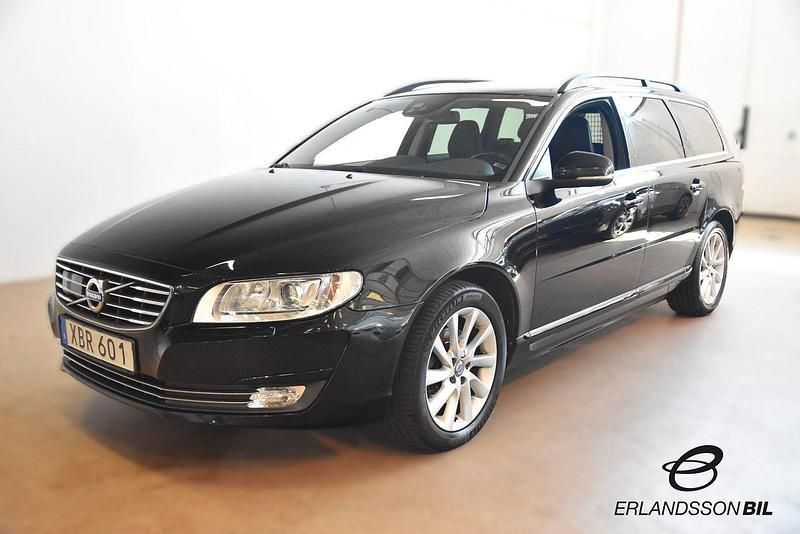 Svart Begagnad 2015 Volvo V70 Momentum Kombi | 164 900 kr (Marknadspris) - Bild 1/4