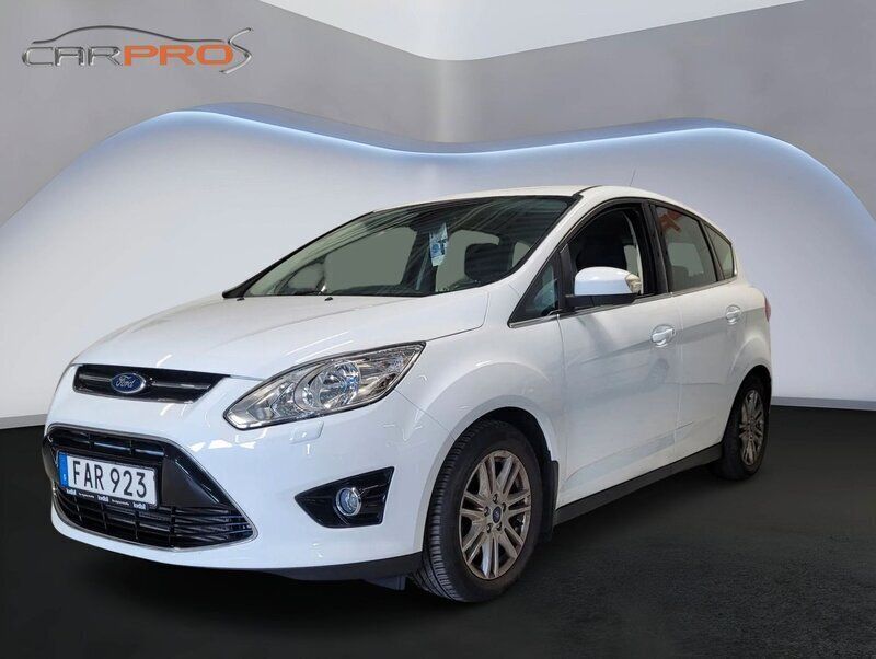 Vit Begagnad 2015 Ford C-MAX Titanium Minibuss | 109 900 kr - Bild 1/4