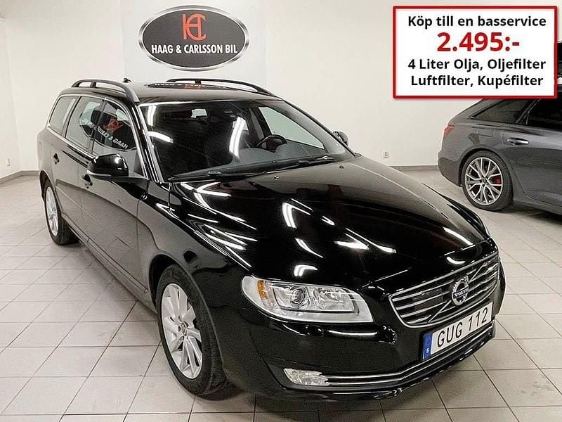 Svart Begagnad 2015 Volvo V70 Momentum Kombi | 164 900 kr (Dyr) - Bild 1/4