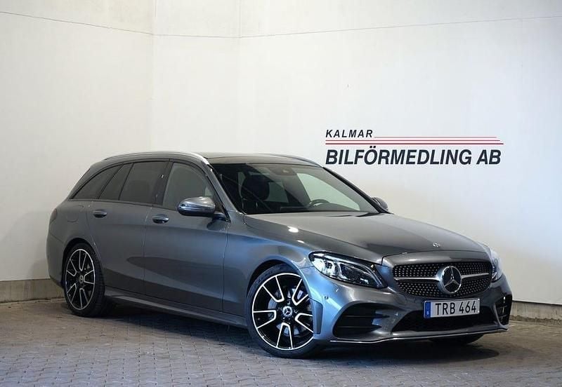 Begagnad Mercedes C220 AMG line 194 HK (142 kW) 2018 Grå Kombi