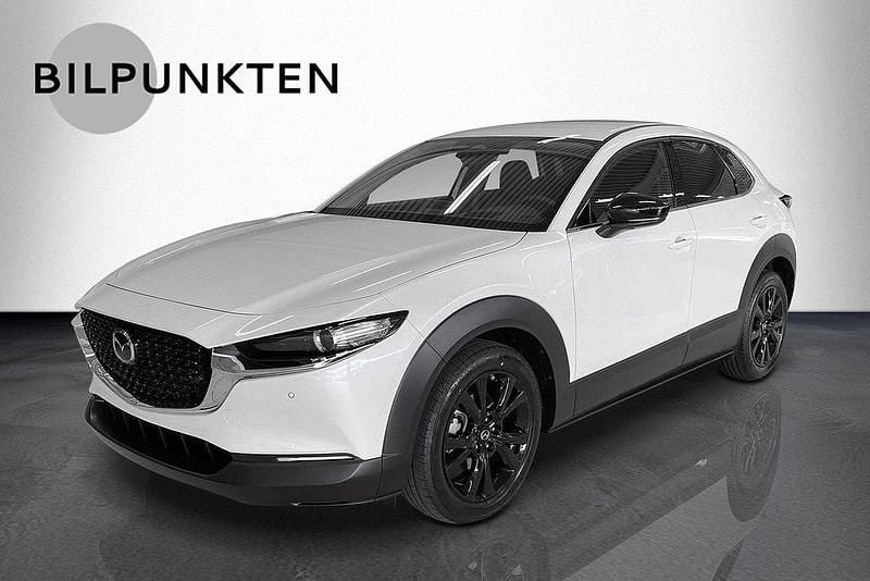 Snowflake white pearl mica (25d) Ny 2025 Mazda CX-30 Homura-Line SUV | 360 500 kr (Marknadspris) - Bild 1/4