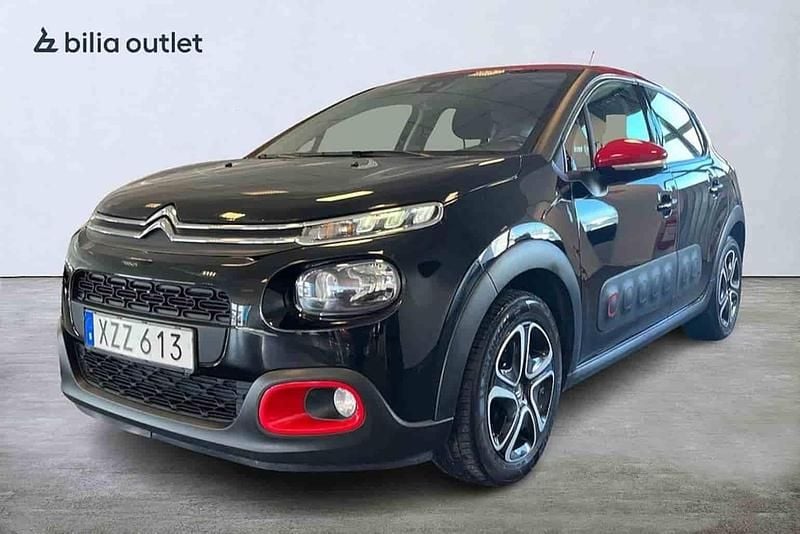 Begagnad Citroën C3 PureTech 2018 Svart Halvkombi