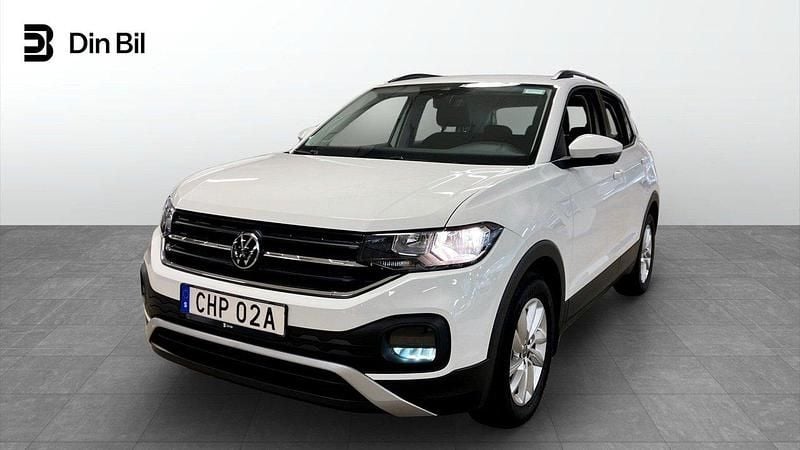 Vit Begagnad 2022 VW T-Cross SUV | 189 900 kr (Marknadspris) - Bild 1/4