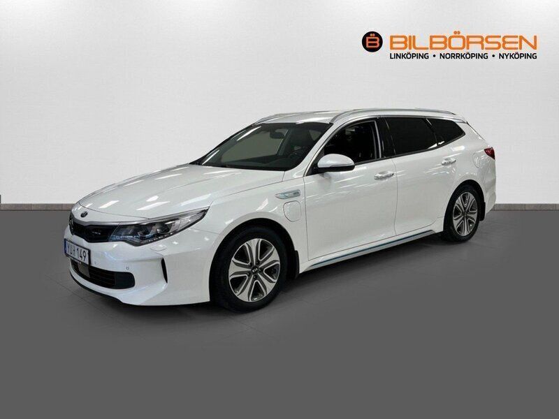 Vit Begagnad 2017 Kia Optima Hybrid Advance Sedan | 179 900 kr (Marknadspris) - Bild 1/4