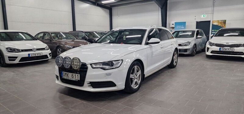 Vit Begagnad 2014 Audi A6 Proline Kombi | 93 900 kr (Marknadspris) - Bild 1/4