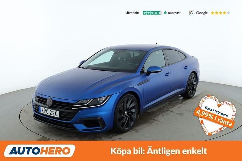 Blå Begagnad 2019 VW Arteon R-line Halvkombi | 313 000 kr (Marknadspris) - Bild 1/4