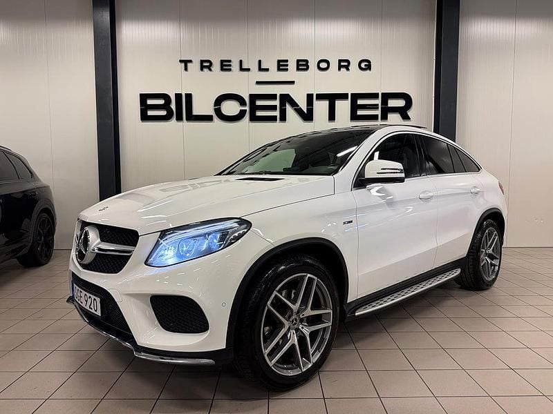 Begagnad Mercedes GLE350 AMG line 258 HK (189 kW) 2017 Vit Sportkupé