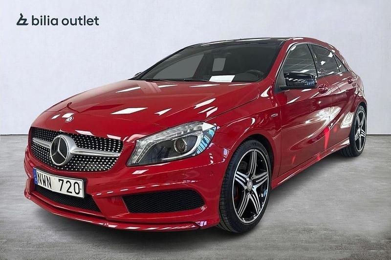 Röd Begagnad 2013 Mercedes A250 AMG line Halvkombi | 199 900 kr (Marknadspris) - Bild 1/4