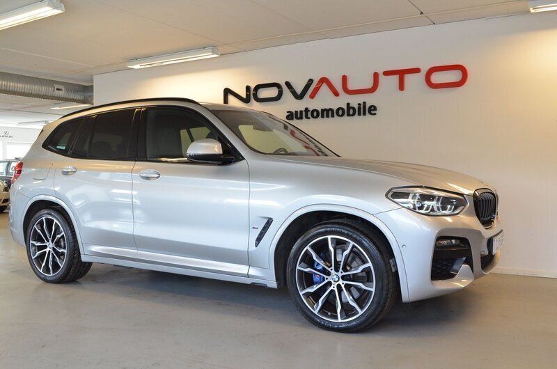 Silver (glaciärsilver metallic) Begagnad 2020 BMW X3 M Sport SUV | 429 000 kr (Dyr) - Bild 1/4