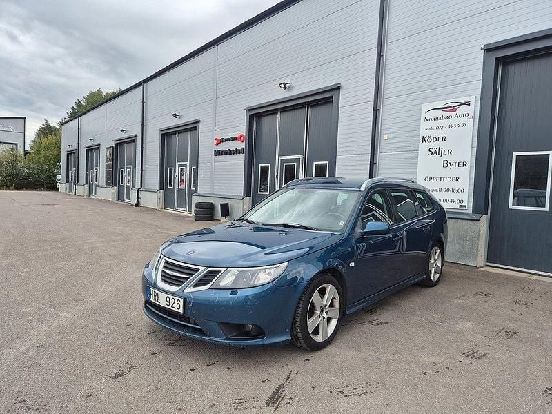 Blå Begagnad 2008 Saab 9-3 Vector Kombi | 33 900 kr (Bra pris) - Bild 1/4