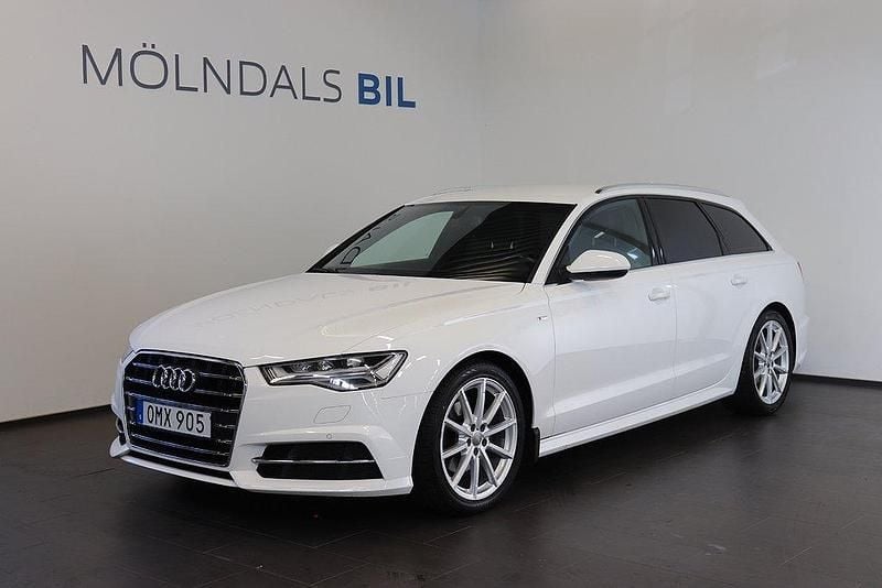 Vit Begagnad 2017 Audi A6 S-Line Kombi | 199 900 kr (Superpris) - Bild 1/4