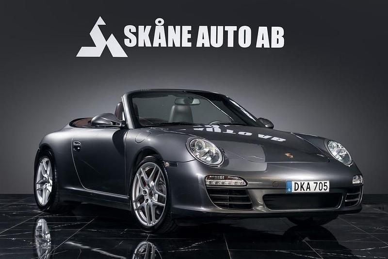 Grå Begagnad 2008 Porsche 911 Carrera 4S Cabriolet Cab | 849 900 kr - Bild 1/4
